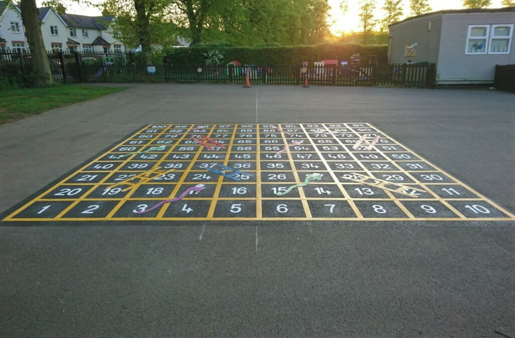 Snakes and Ladders Outline - Playground Markings Direct