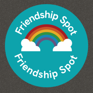 Friendship zone to help children make friends on the playground