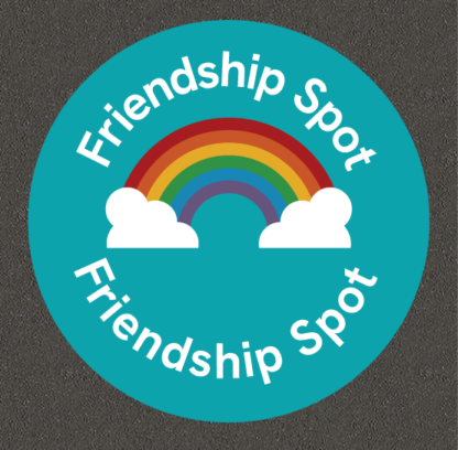 Friendship zone to help children make friends on the playground