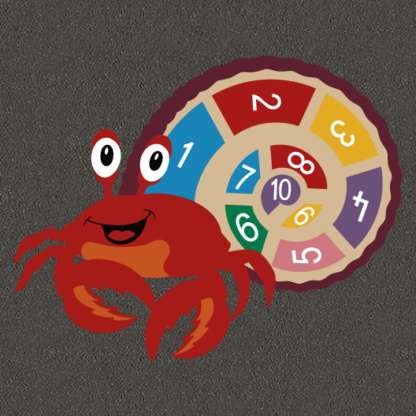 Hermit Crab playground marking number game